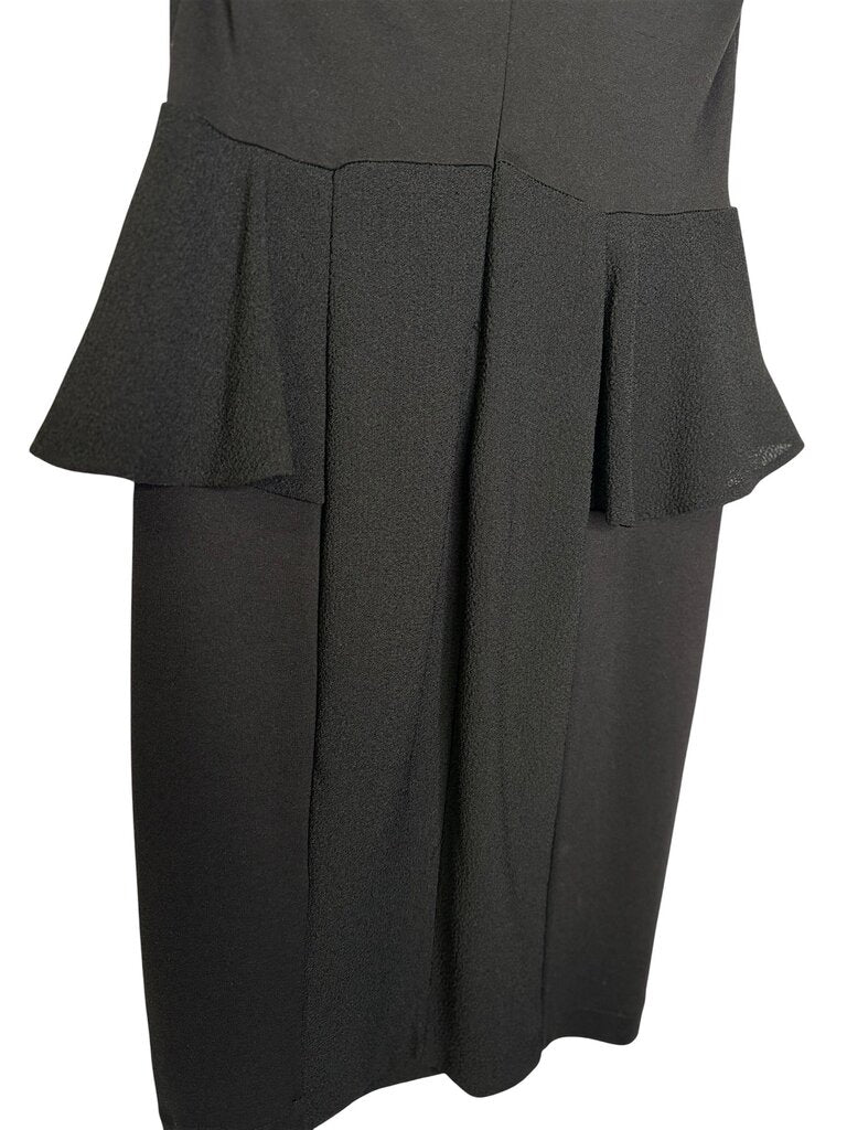 ZARA MOCK NECK PEPLUM DRESS