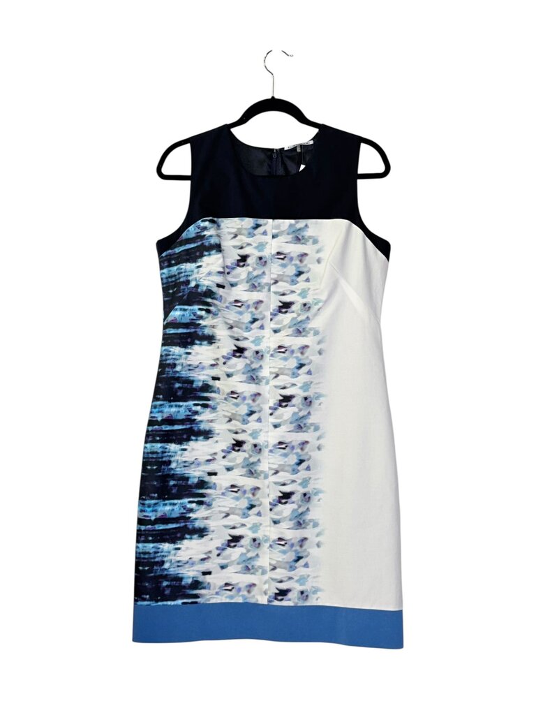 ELIE TAHARI WATERCOLOR SHEATH DRESS