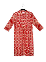 JUDE CONNALLY GEO PRINT FRONT POCKETS DRESS
