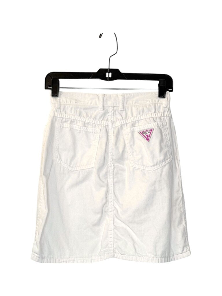 GUESS JEANS DENIM MINI LOGO SKIRT