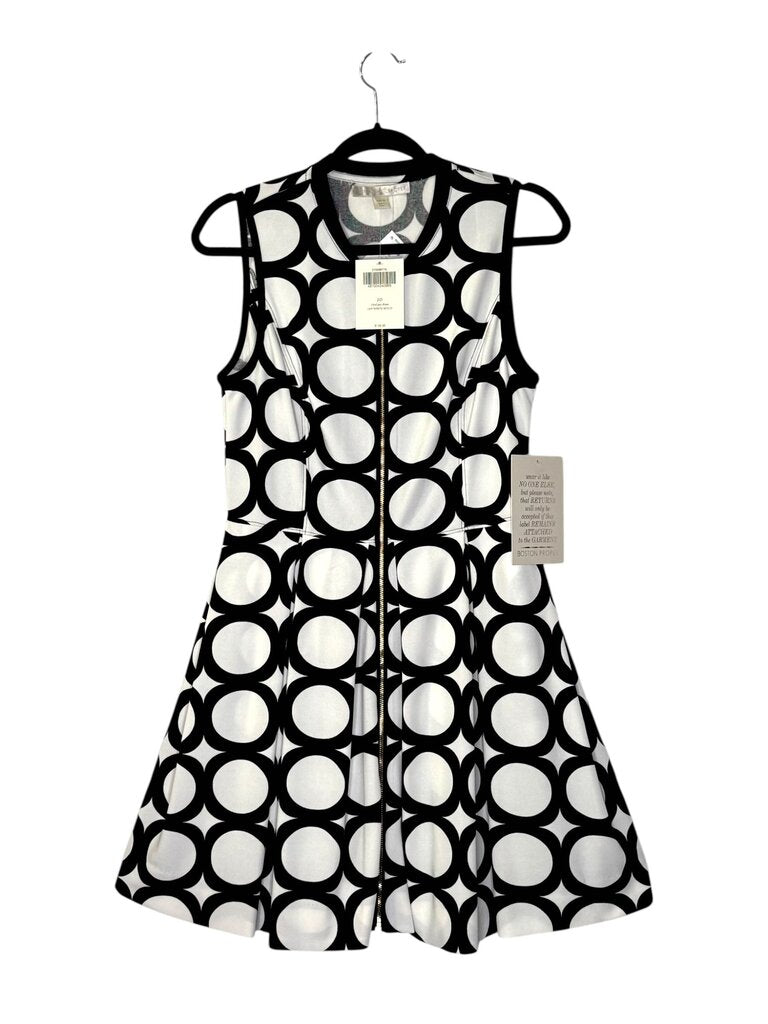 BOSTON PROPER CIRCLES PLEAT DRESS