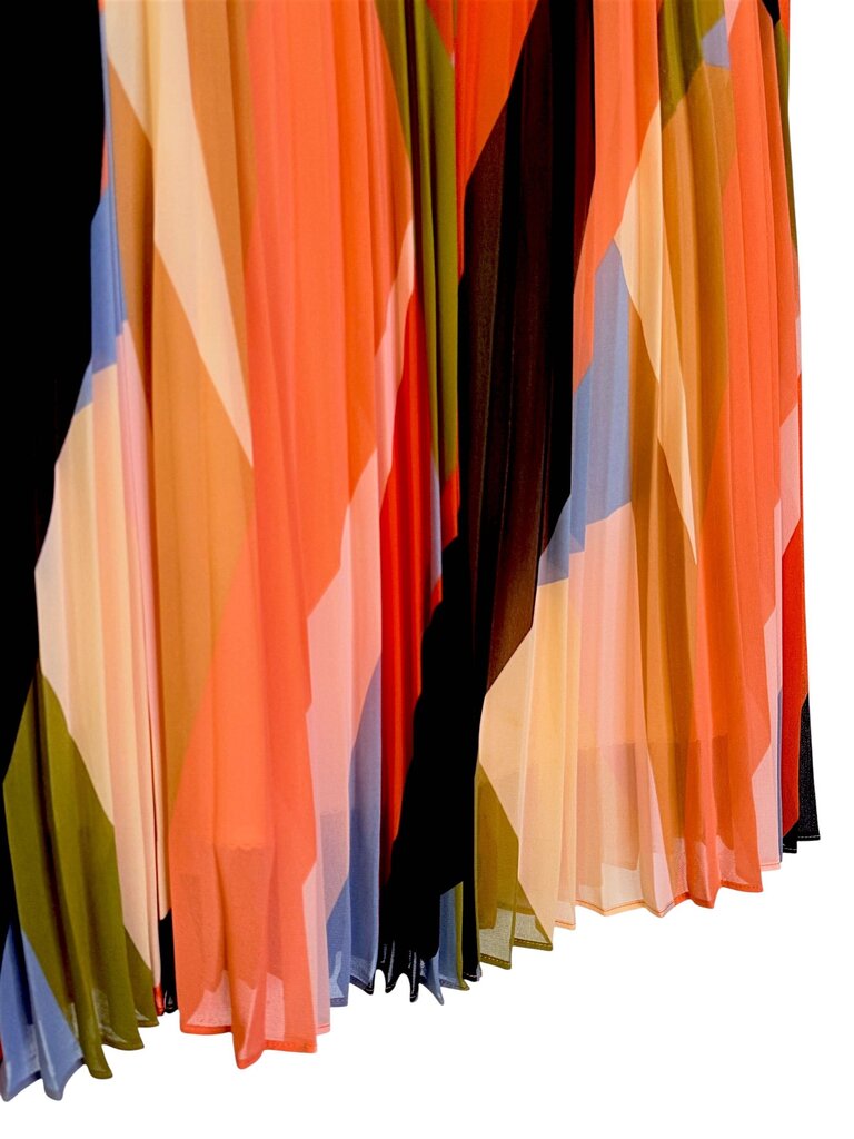 HD IN PARIS ACCORDIAN PLEAT MIDI SKIRT
