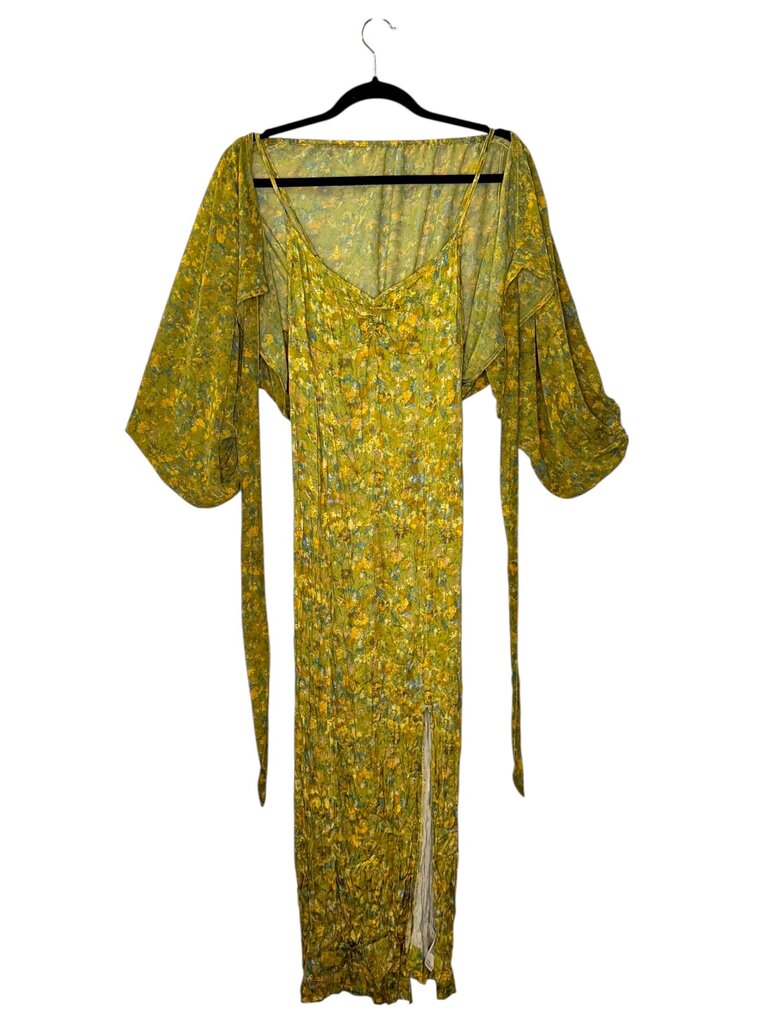 FREE PEOPLE MAXI DRESS WITH MATCHING SHAWL