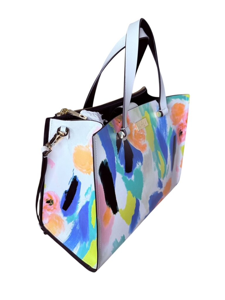 KATE SPADE LEATHER WATERCOLOR 3 STRAP SATCHEL