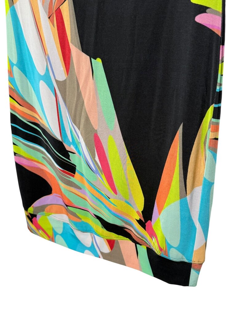 TRINA TURK SLEEVELESS ABSTRACT PRINT DRESS