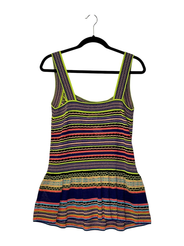 MISSIONI KNIT STRIPE PEPLUM TOP