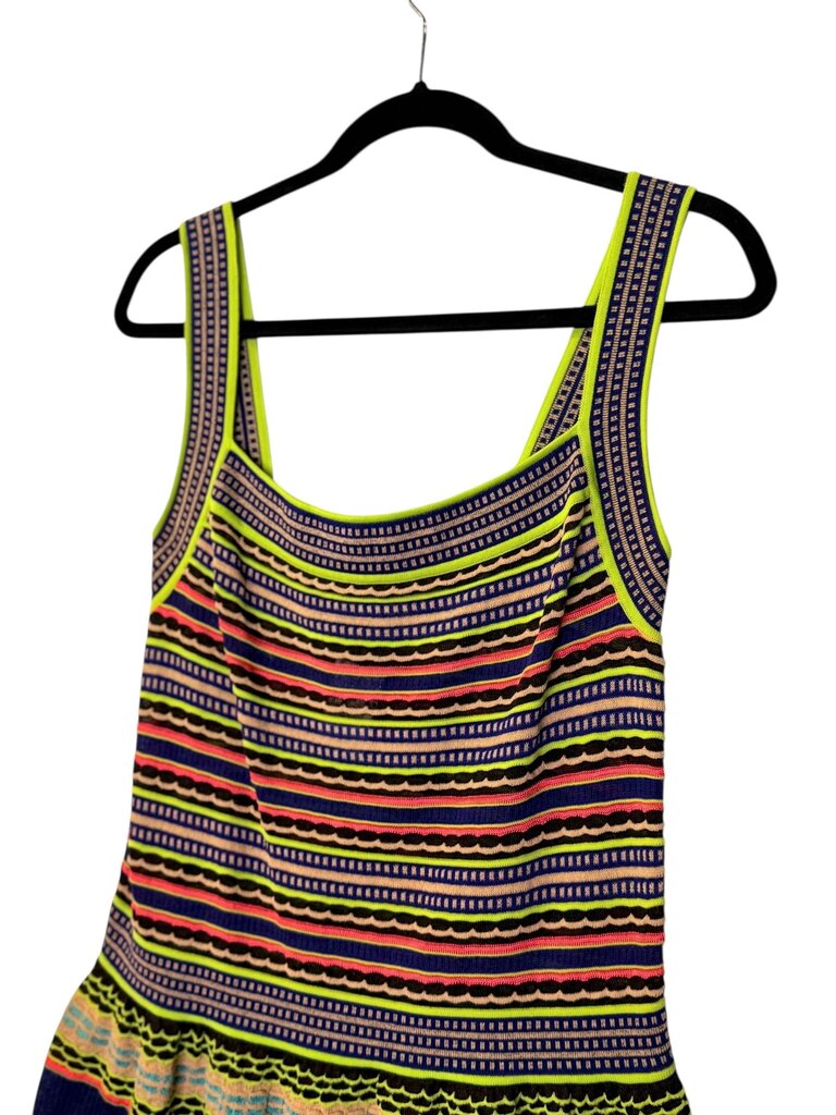MISSIONI KNIT STRIPE PEPLUM TOP