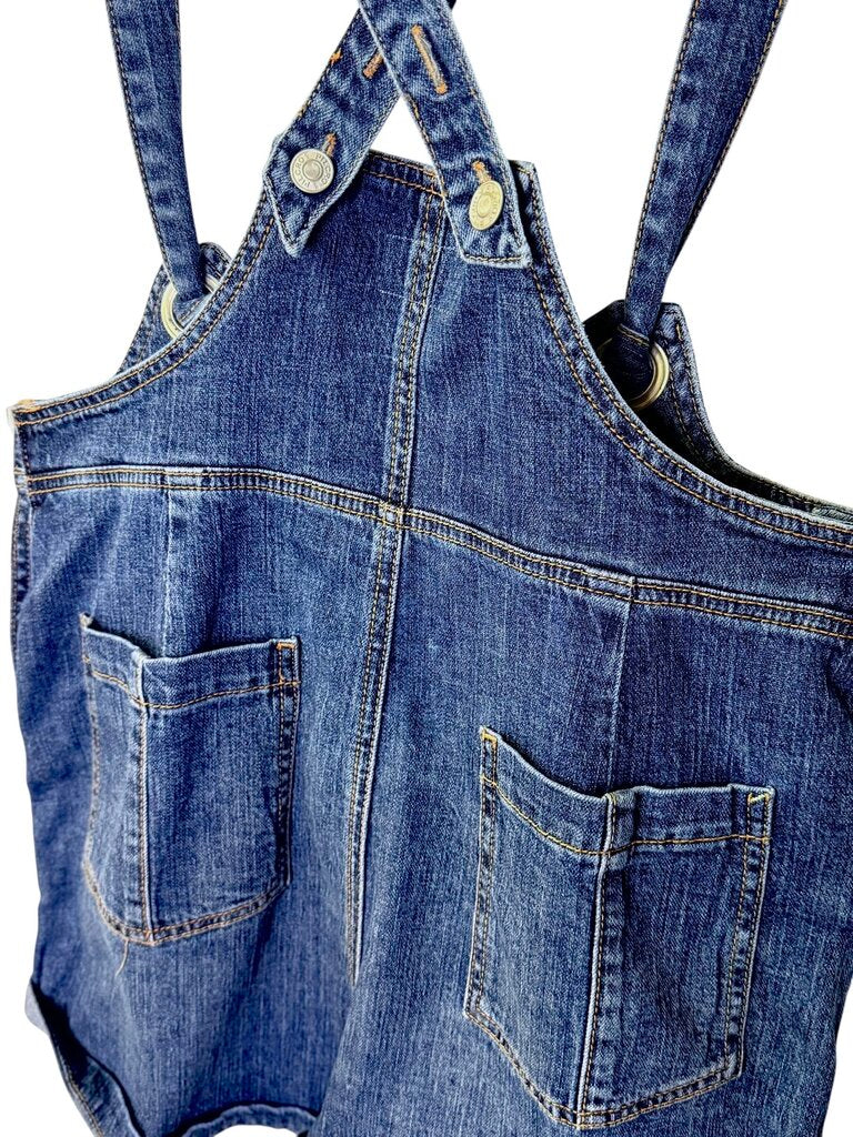 PILCRO DENIM SHORT OVERALLS