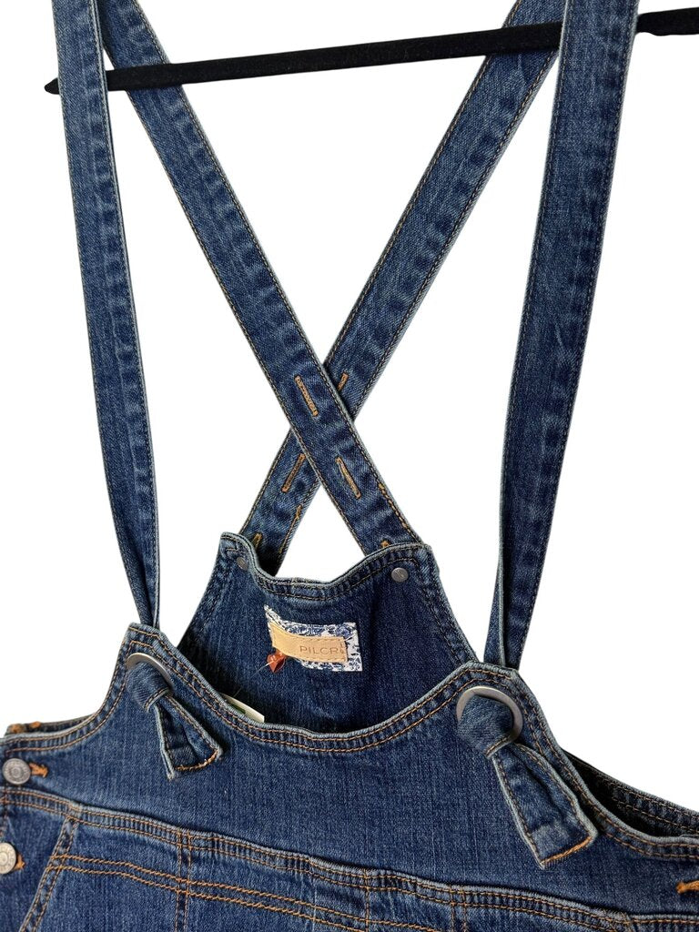 PILCRO DENIM SHORT OVERALLS