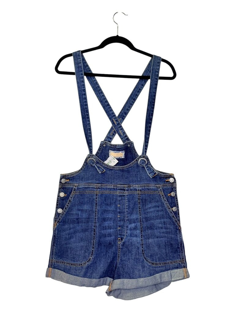 PILCRO DENIM SHORT OVERALLS