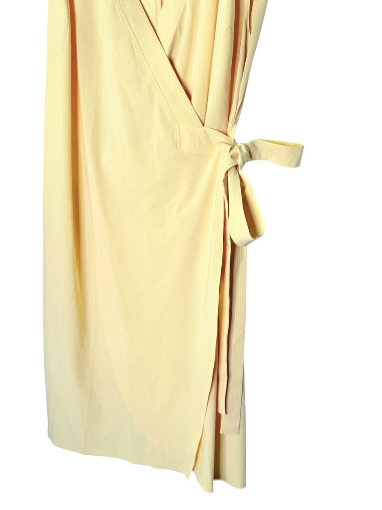 ATHLETA TONE ON TONE STRIPE WRAP DRESS