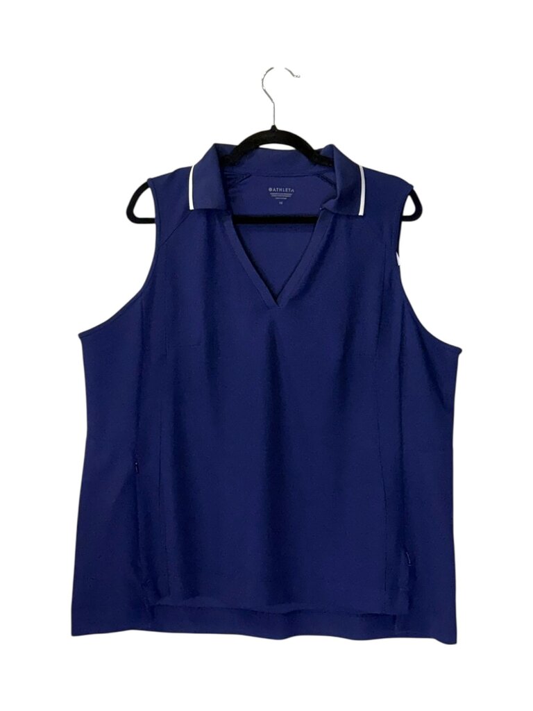 ATHLETA SLEEVELESS POLO TOP