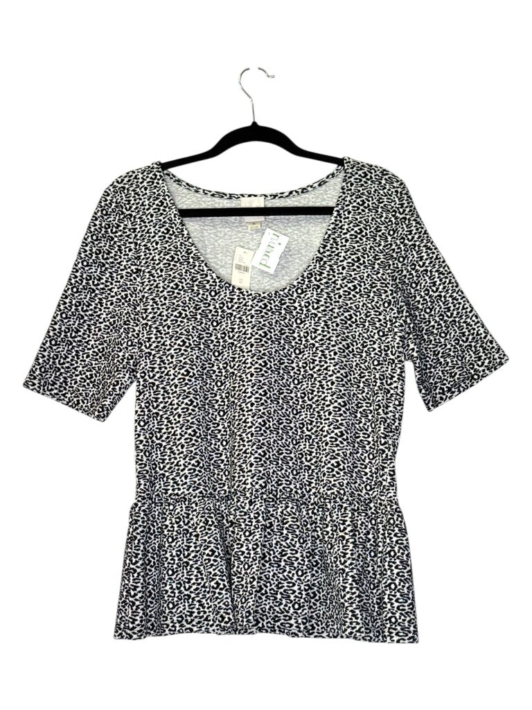 MAEVE ANIMAL PEPLUM TOP