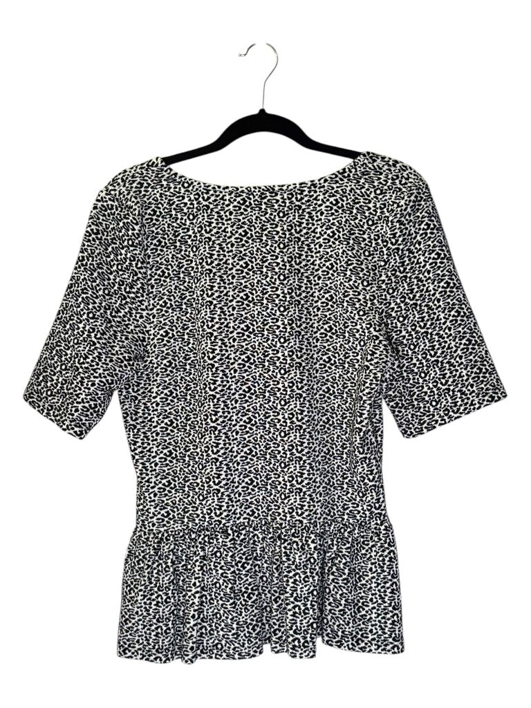 MAEVE ANIMAL PEPLUM TOP