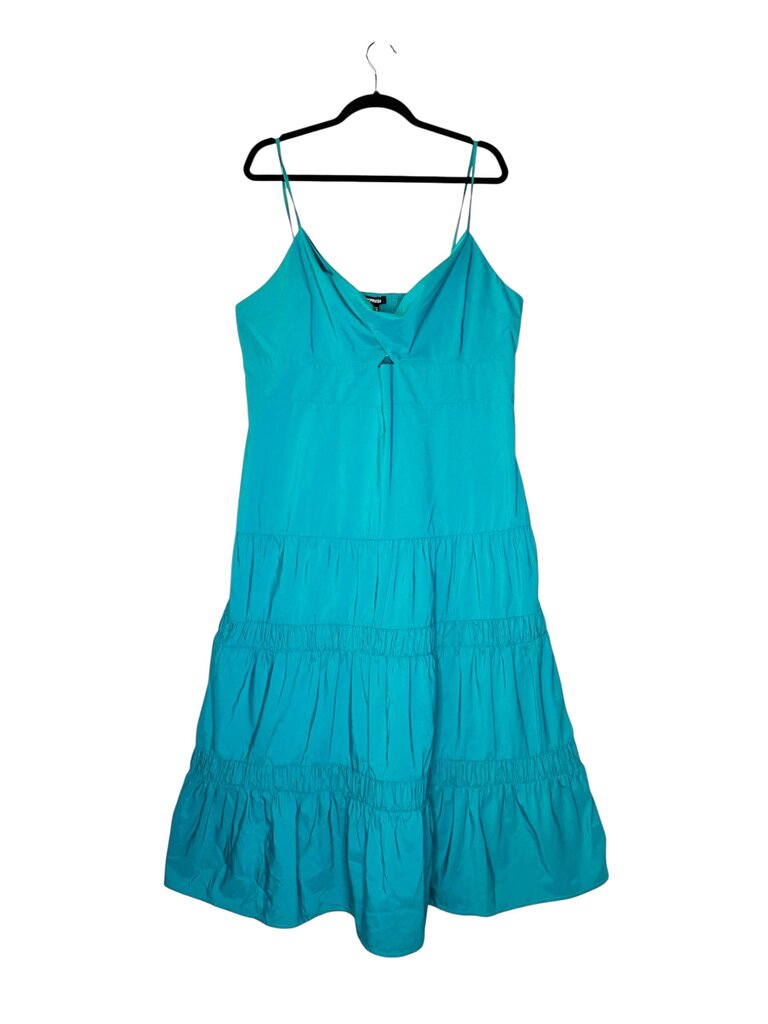 EXPRESS NYLON TIERED MAXI DRESS