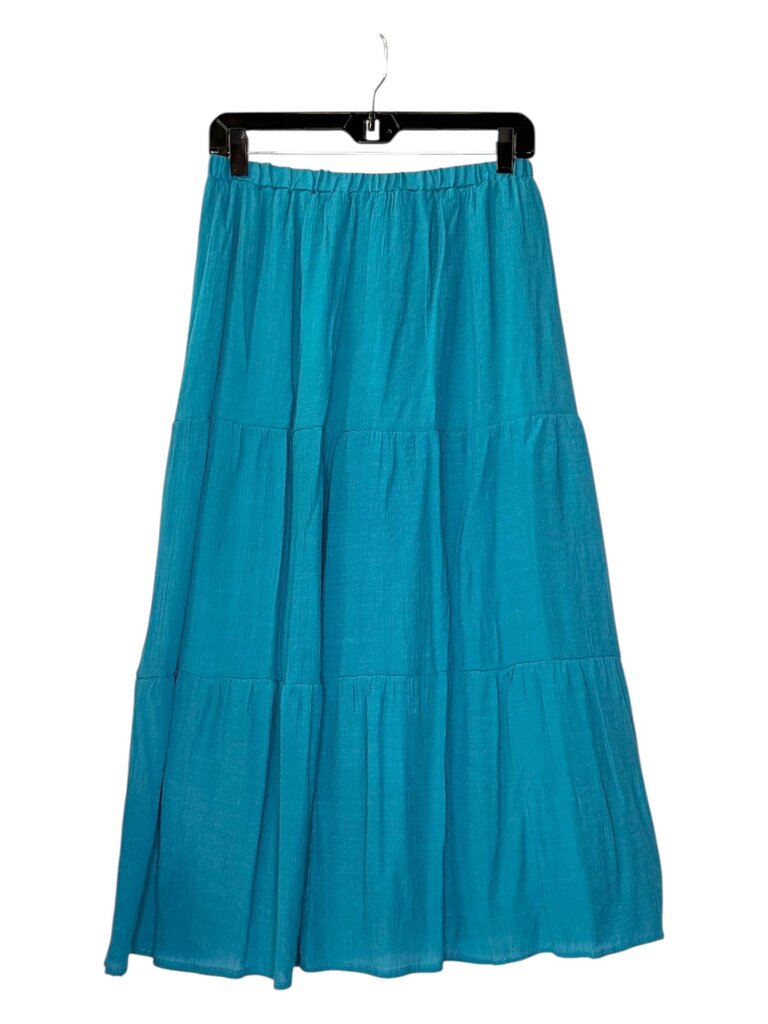 TACERA GAUZY TIERED MAXI SKIRT