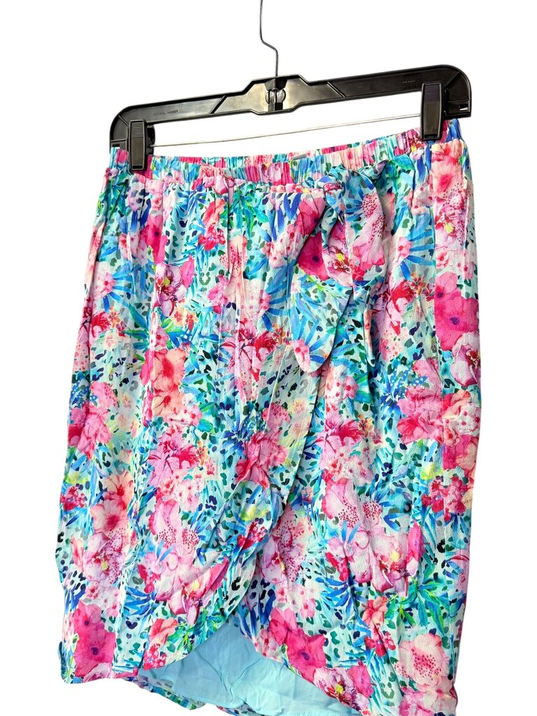FOREVER NEW FAUX WRAP FLORAL TULIP SKIRT