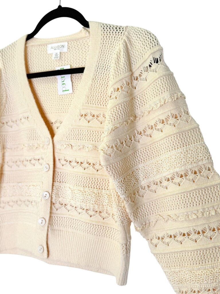 ALLISON CROCHET CROP CARDIGAN