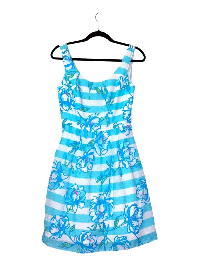 LILLY PILITZER FLORAL STRIPE DRESS WITH PETTICOAT