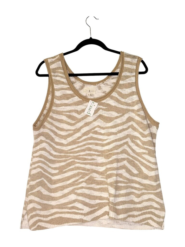 LOU & GREY ANIMAL PRINT KNIT TOP