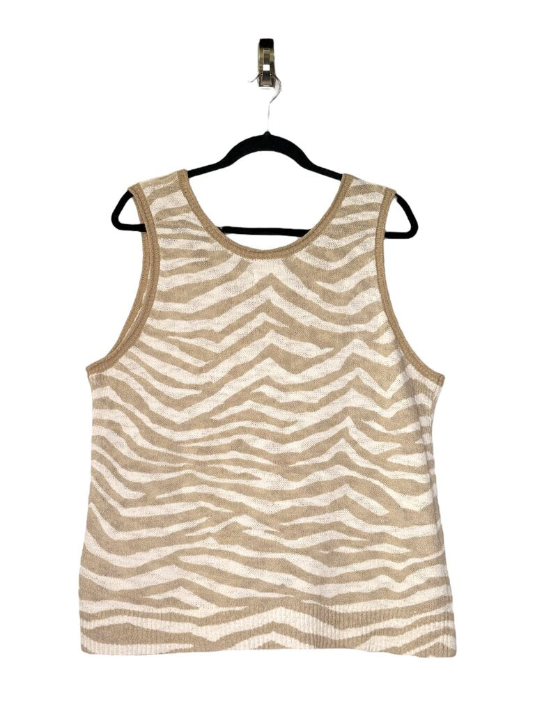 LOU & GREY ANIMAL PRINT KNIT TOP
