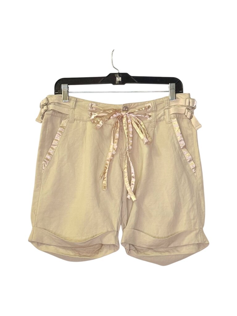 MUR MUR LINEN SHORT WITH SATIN TIE