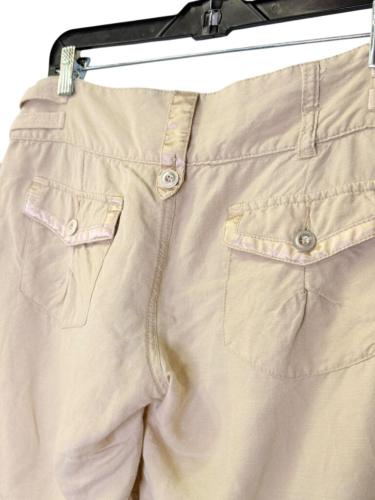 MUR MUR LINEN SHORT WITH SATIN TIE