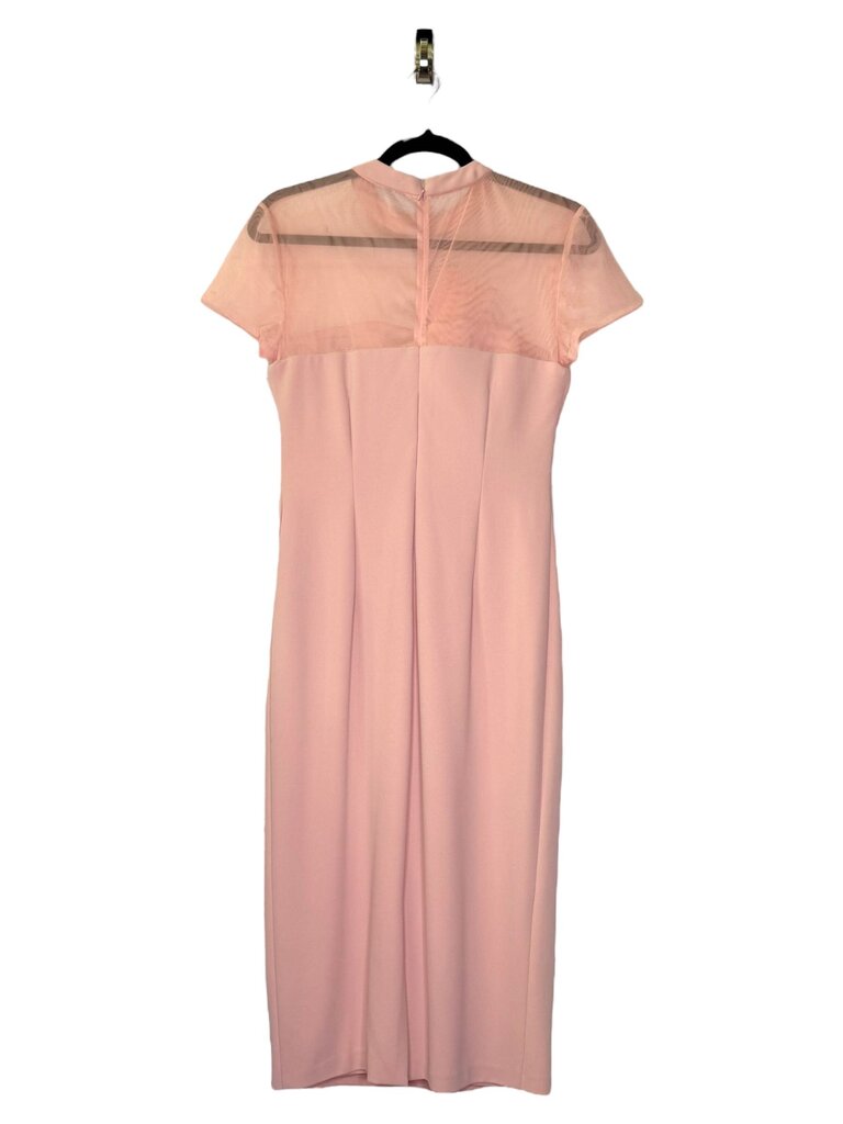 JS COLLECTIONS ILLUSION BOW SHEATH DRESS