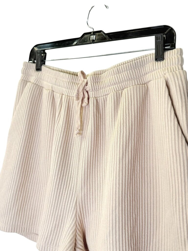 OAK + FORT RIBBED DRAWSTRING SHORTS