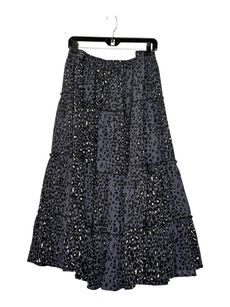 MONSOON TIERED ANIMAL PRINT MAXI SKIRT
