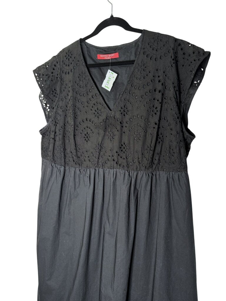 MARINA SPORT EYELET MAXI DRESS