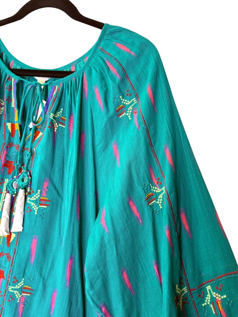 MONSOON EMBROIDERED PEASANT TOP