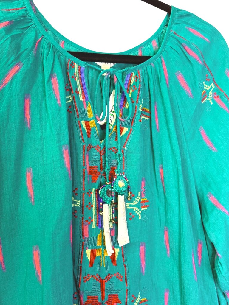 MONSOON EMBROIDERED PEASANT TOP