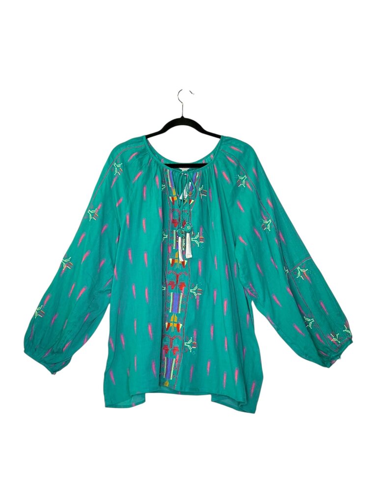 MONSOON EMBROIDERED PEASANT TOP