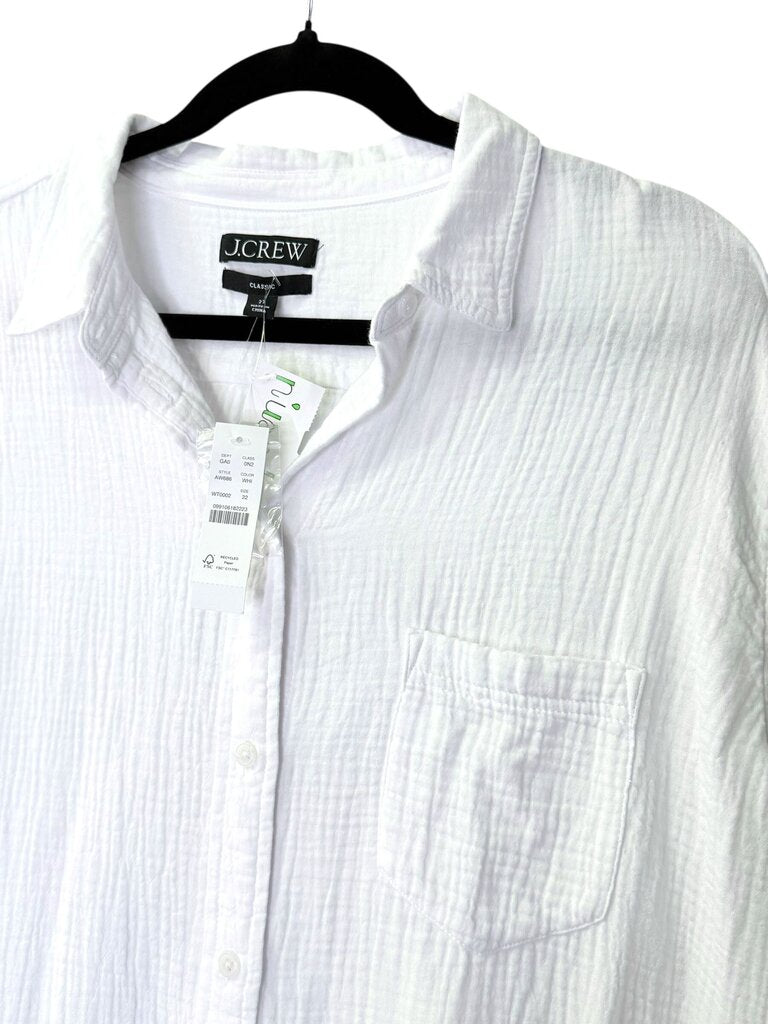 J. CREW GAUZY BUTTON DOWN