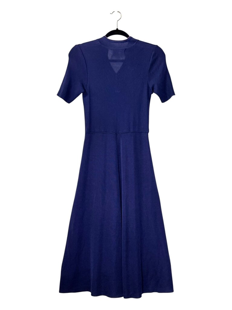 TEAN MING VINTAGE KNIT SPLIT NECK DRESS