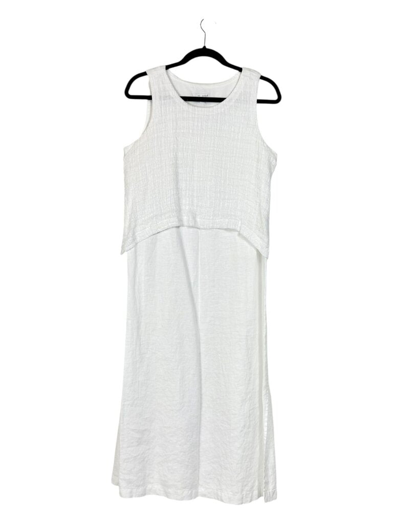 PURE JILL LINEN MIDI DRESS
