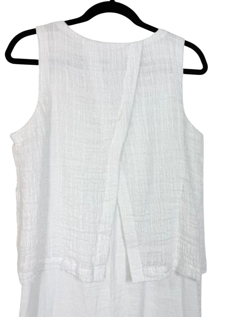 PURE JILL LINEN MIDI DRESS