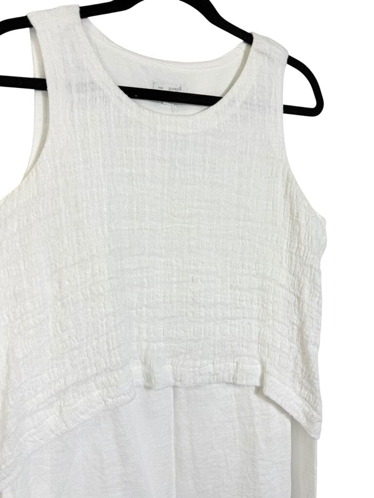 PURE JILL LINEN MIDI DRESS