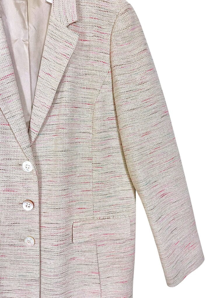 WORTH SHIMMER TWEED CAR COAT