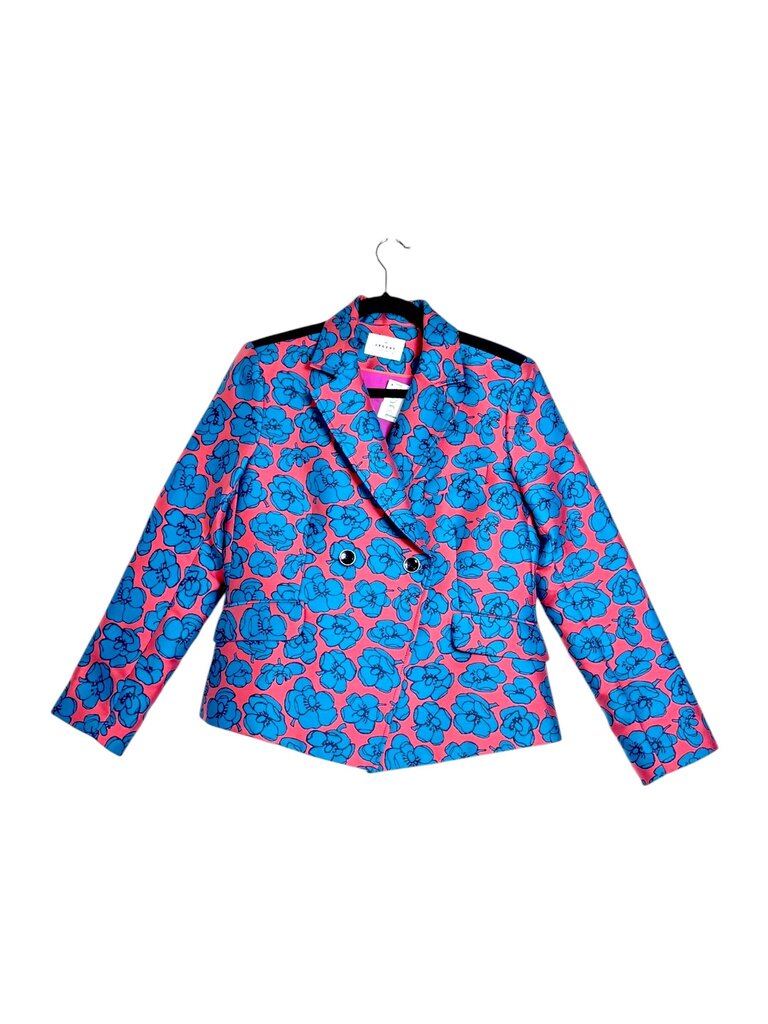 ARGENT FLORAL DOUBLE BREAST BLAZER