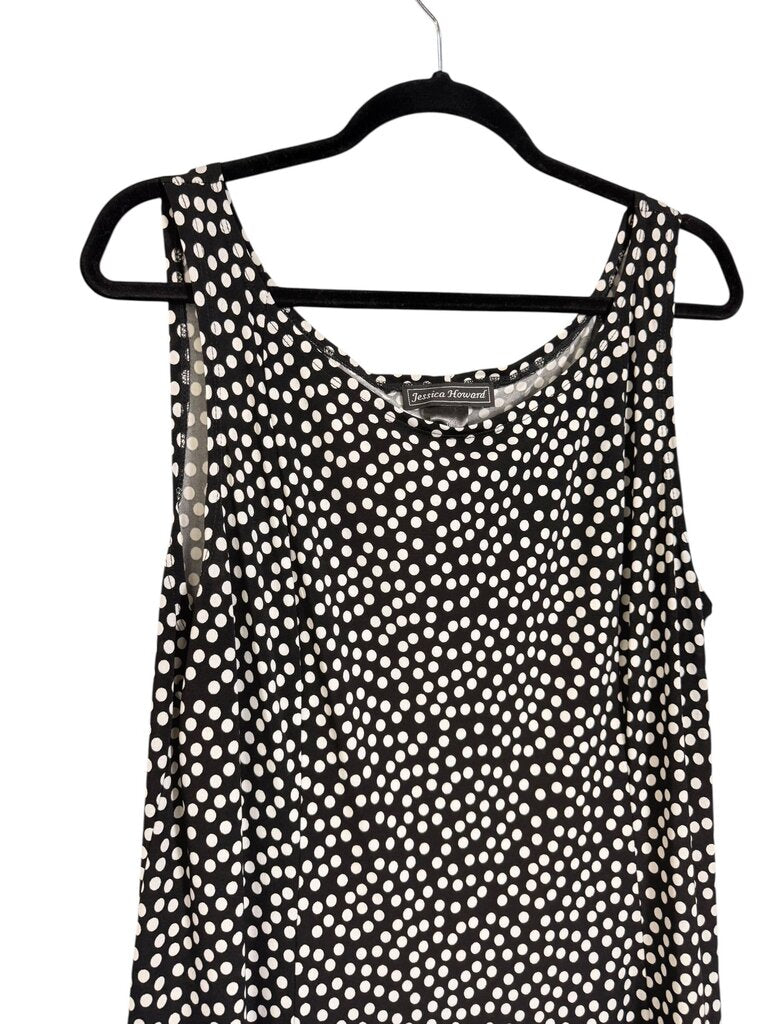 JESSICA HOWARD POLKA DOT MIDI DRESS