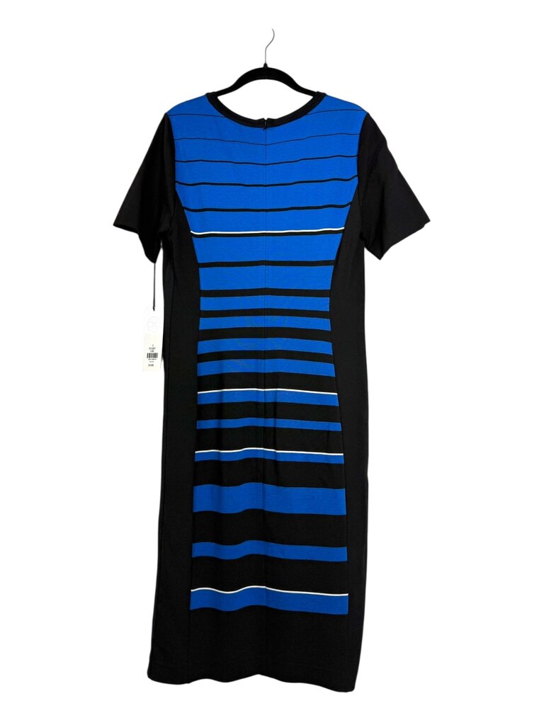 PER SE KNIT PANEL STRIPE DRESS