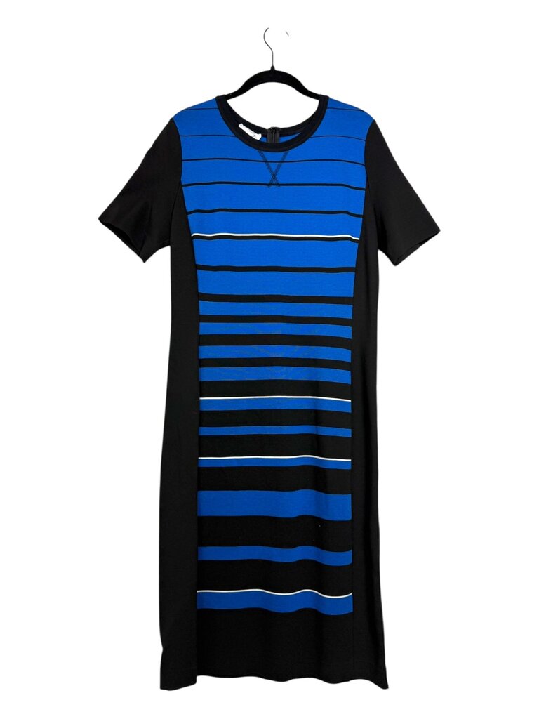 PER SE KNIT PANEL STRIPE DRESS