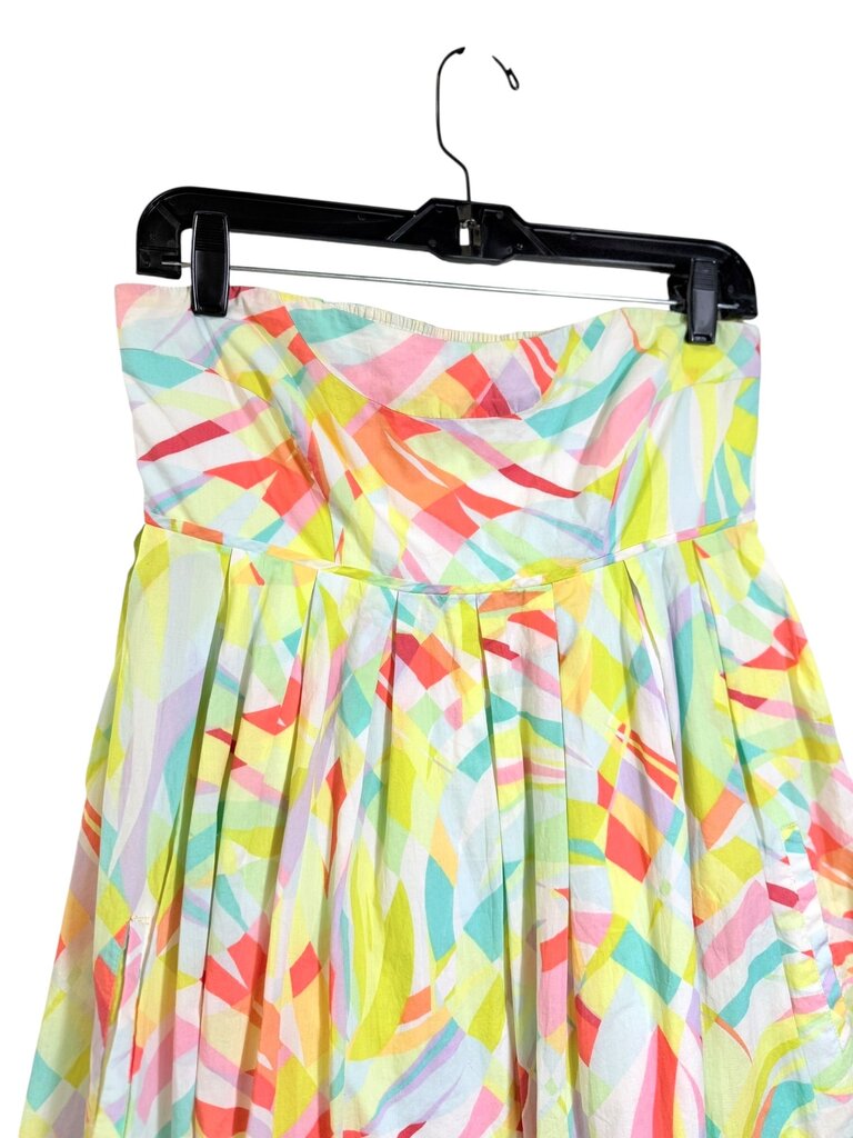 MAEVE COLORFUL STRAPLESS DRESS