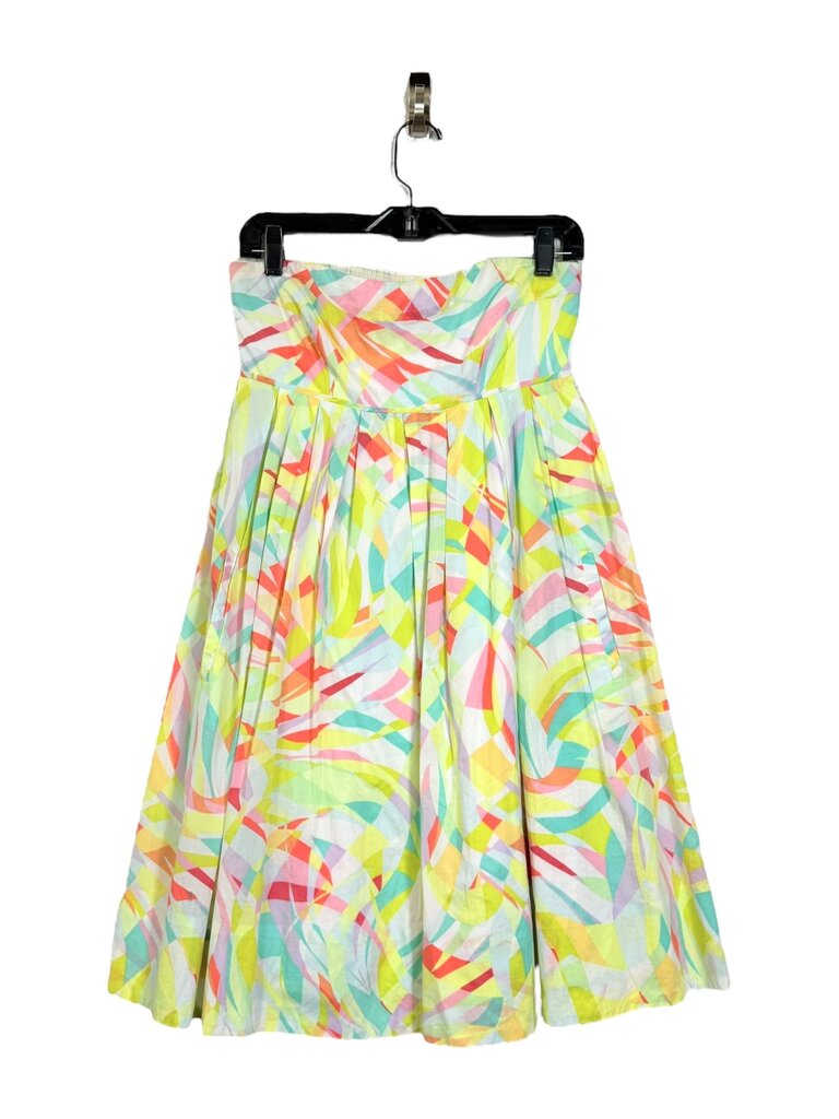 MAEVE COLORFUL STRAPLESS DRESS