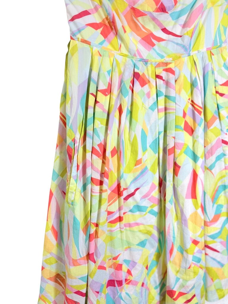 MAEVE COLORFUL STRAPLESS DRESS