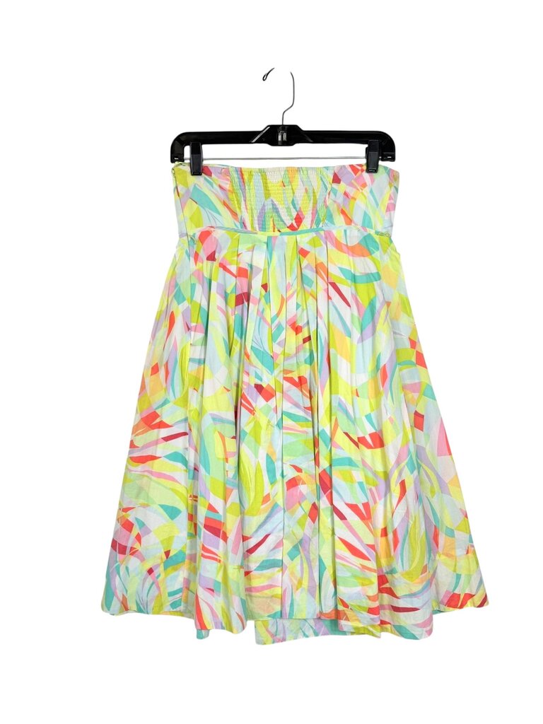 MAEVE COLORFUL STRAPLESS DRESS