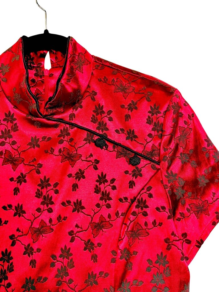 JESSICA HOWARD SATIN ASIAN PRINT TOP