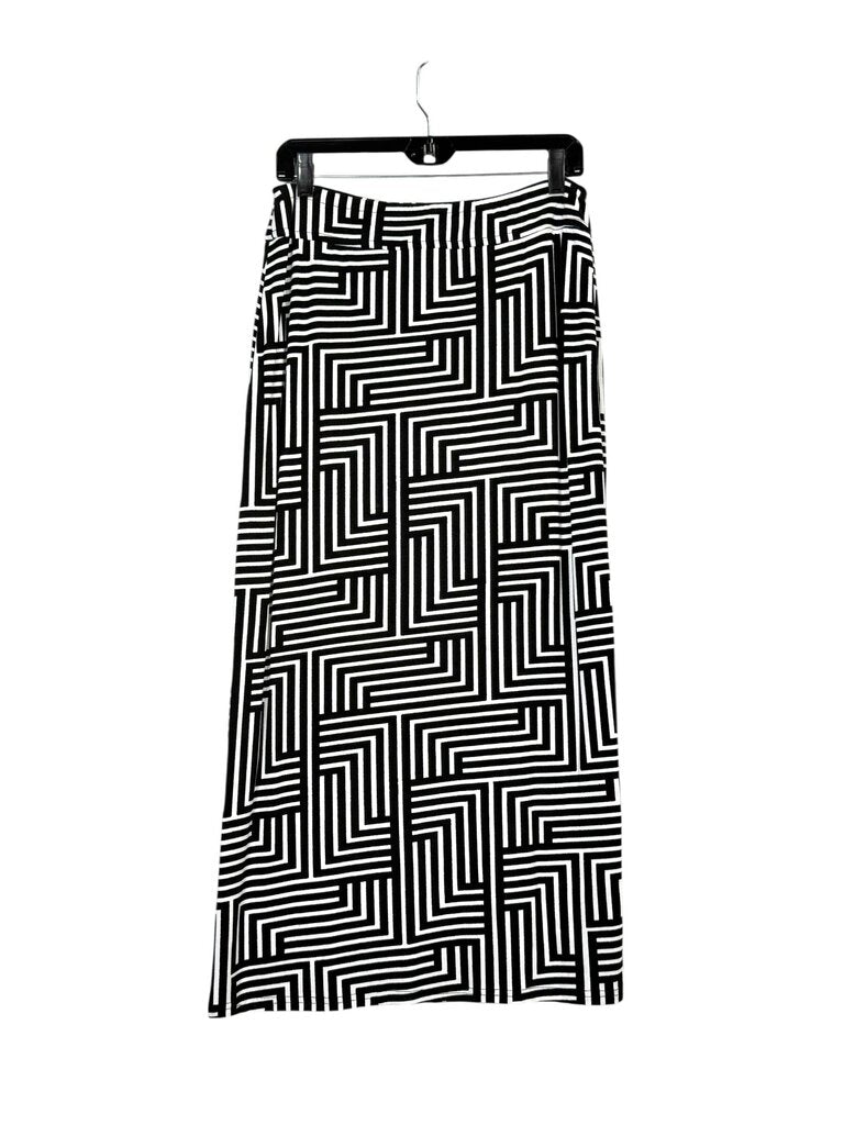 ANTHROPOLOGIE GEO PRINT MAXI SKIRT